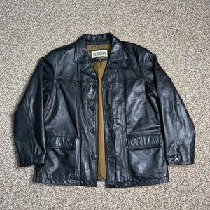Vintage M. Julian Wilsons Black Leather Jacket size Large